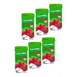 Jugo La estancia 200ml sabor manzana (6 unidades)