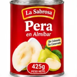 Peras en almíbar