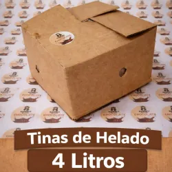 Tina de helado 4 litros sabor chocolate