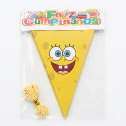 Banderín artesanal Bob Esponja