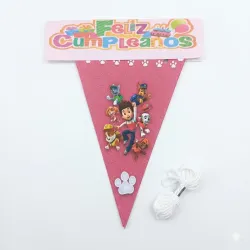 Banderín artesanal Paw Patrol