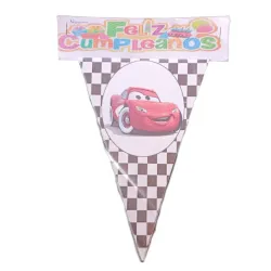 Banderín artesanal Rayo McQueen