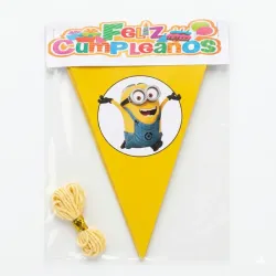 Banderín artesanal Minions