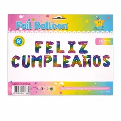 Cartel de Globos Feliz Cumpleaños