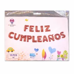 Cartel de Globos Feliz Cumpleaños