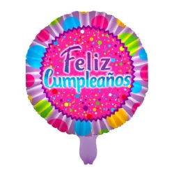 Globo metálico Feliz Cumpleaños 18"