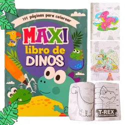 Libro de colorear Maxi Libro de Dinos