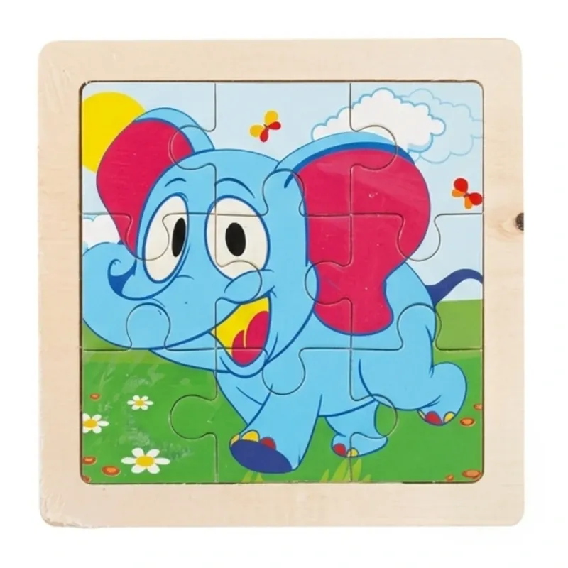 Rompecabezas de madera Elefante