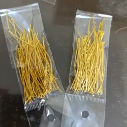 ✨💛 Alfileres Dorados para Bisutería – 4.5 cm 