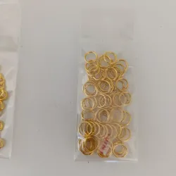 Argolla dorada de 8mm (1.0x8 AR-A)