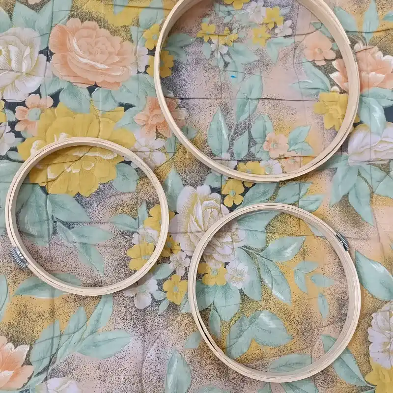 Aros de madera para bordar 
