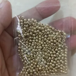 Balines color dorado oscuro de 3mm