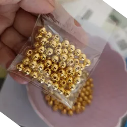 Balines dorados de 6mm