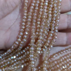 Cristal, dona de 4mm color miel tornasol 