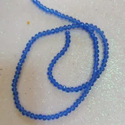 Cristal, dona de 4mm color azul claro