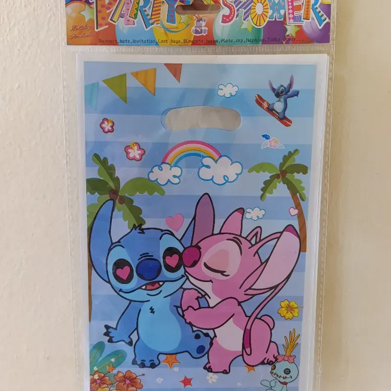 Bolsitas de nailon con diseño de Stitch 🩷🩵