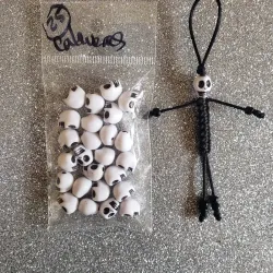 Calaveras de 8mm color blanco