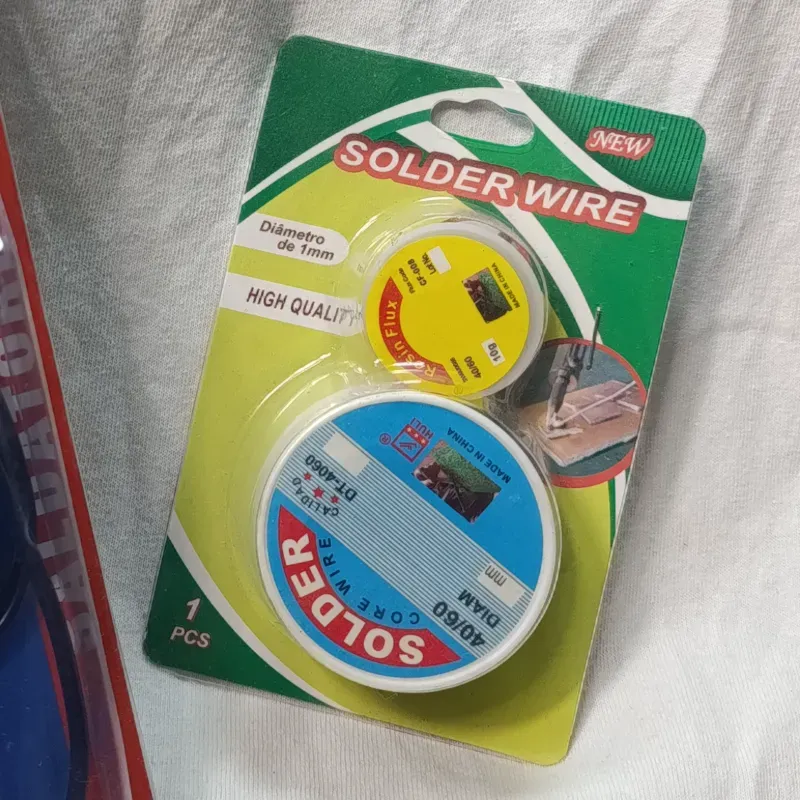 Cautín con estaño (10 g – 1 mm)