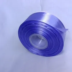 Cinta de satín de 4 cm de ancho color malva