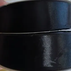 Cinta satinada de 4 cm de ancho color negro