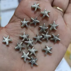 Conector plateado en forma de ⭐ estrella de mar