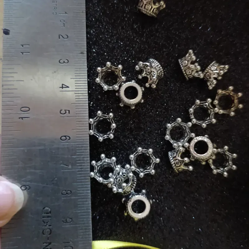 Corona bajita plateada 