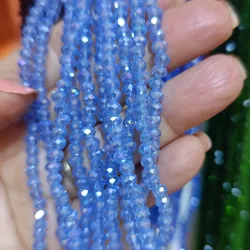 Cristal 4 mm azul claro tornasol 