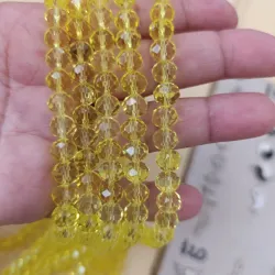 Cristal amarillo 💛 transparente de 8 milímetros 