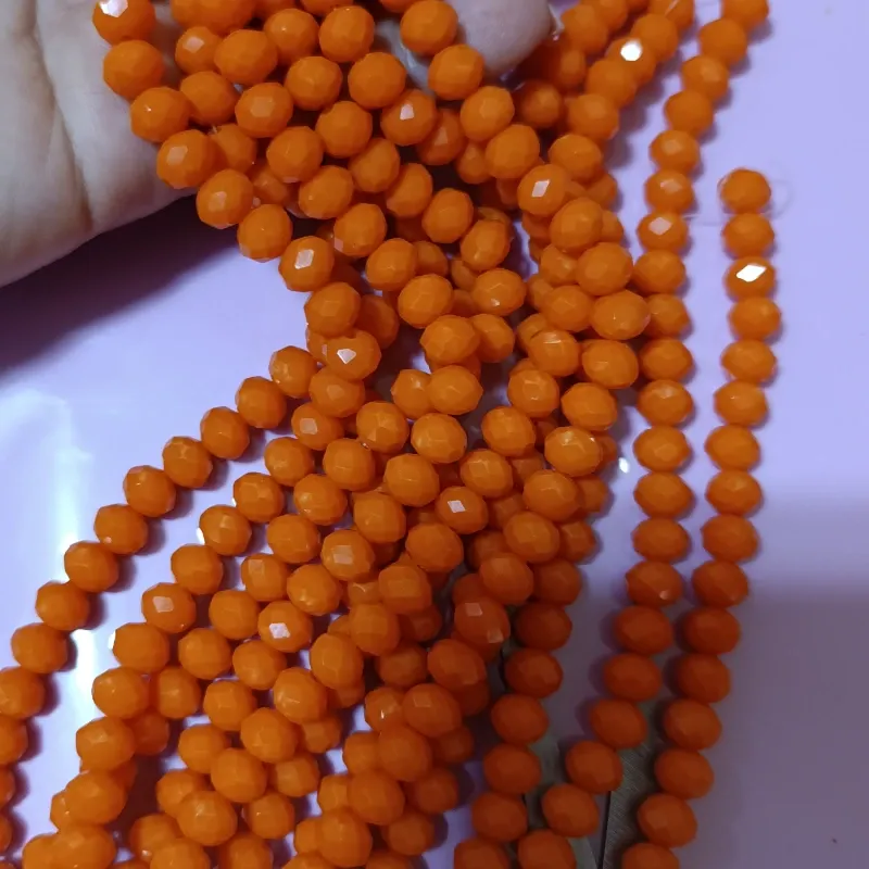 Cristal de 8 mm 🧡 naranja mate