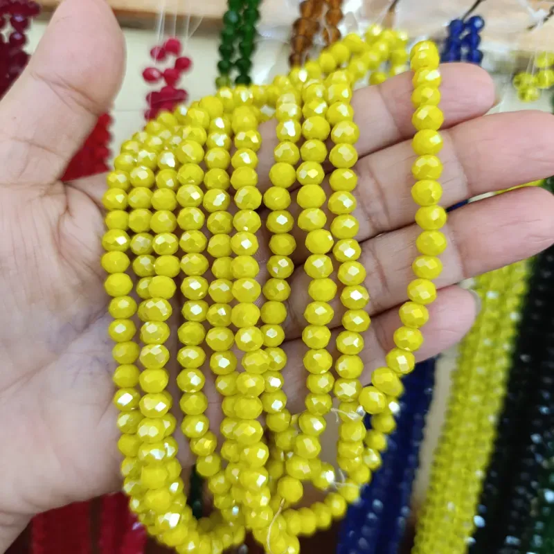 Cristal de 6 mm amarillo fuerte tornasol 