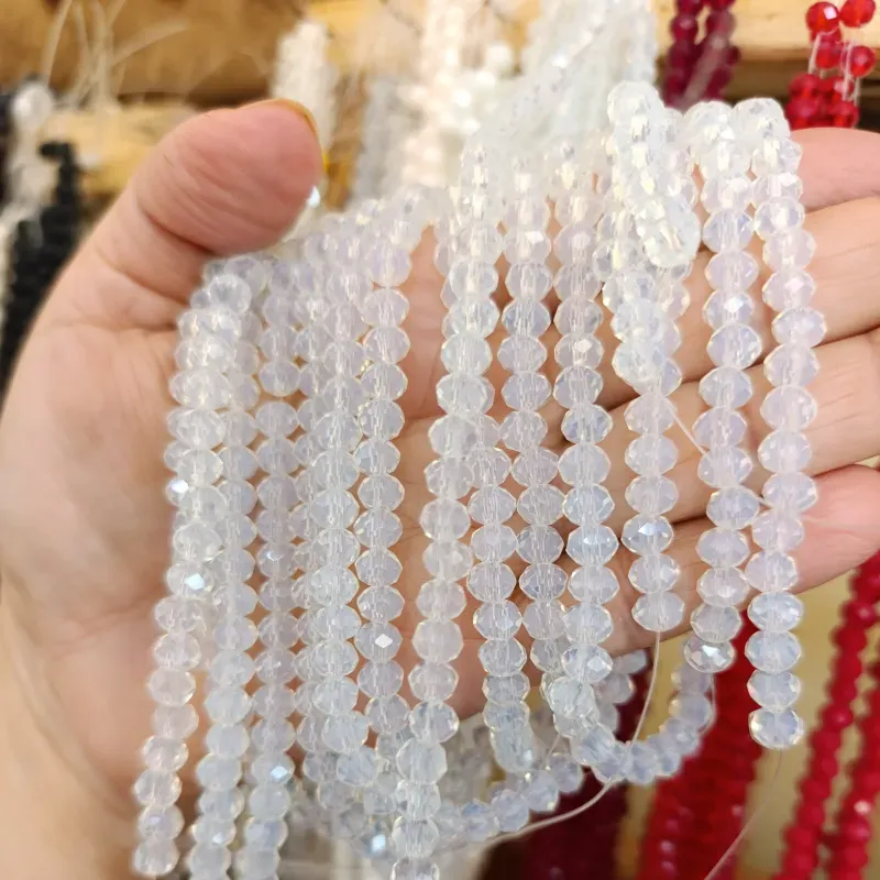 Cristal de 6 mm blanco (semejante a la piedra luna)
