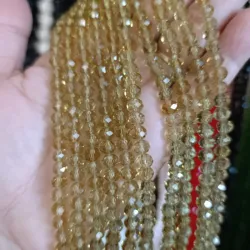 Cristal de 6 mm miel claro transparente 