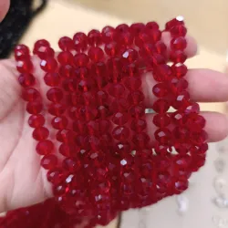 Cristal de 8 milímetros rojo transparente 