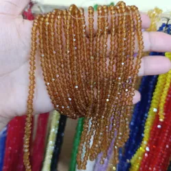 Cristal, dona de 4mm color miel