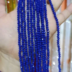 Cristal, dona de 3mm color 💙