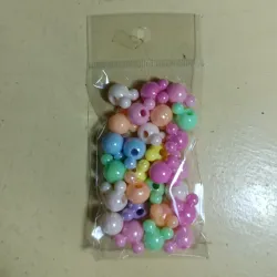 Cuentas en forma de carita de Mickey 