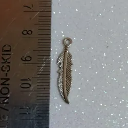 Dije en forma de pluma