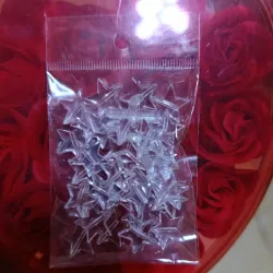 Cuentas transparentes en forma de estrellas 🌟