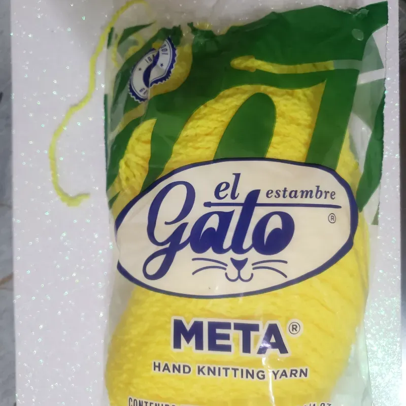 Estambre El Gato color amarillo canario