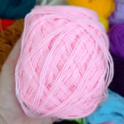 Hilo Acrilán color rosado clarito