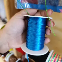 Hilo Cola de Rata azul 