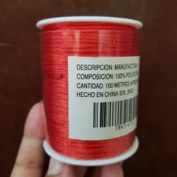 Hilo Cola de Rata rojo