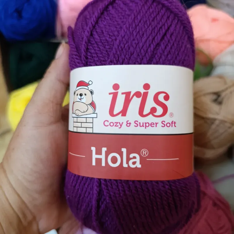 Hilo de estambre Iris color morado 💜