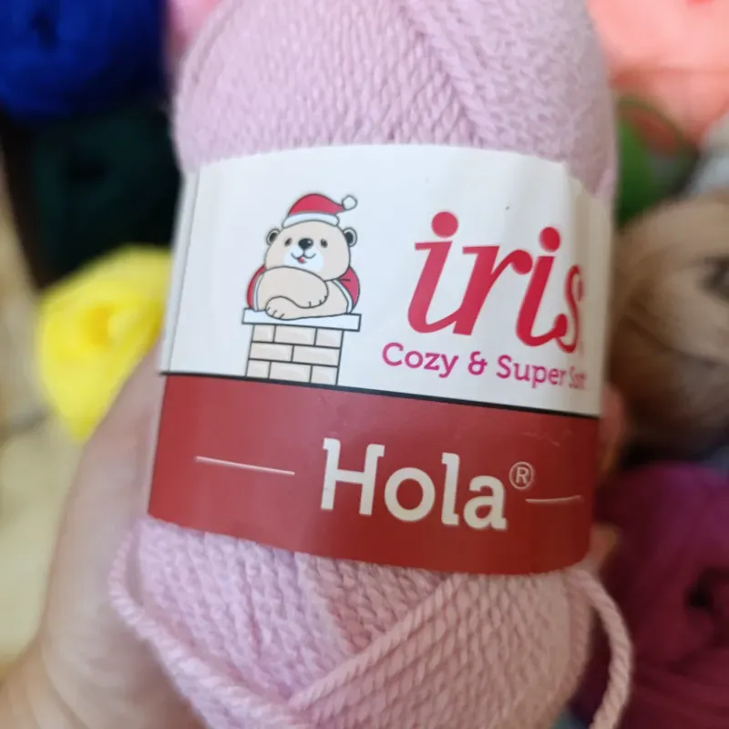 Hilo de estambre Iris color palo de rosa