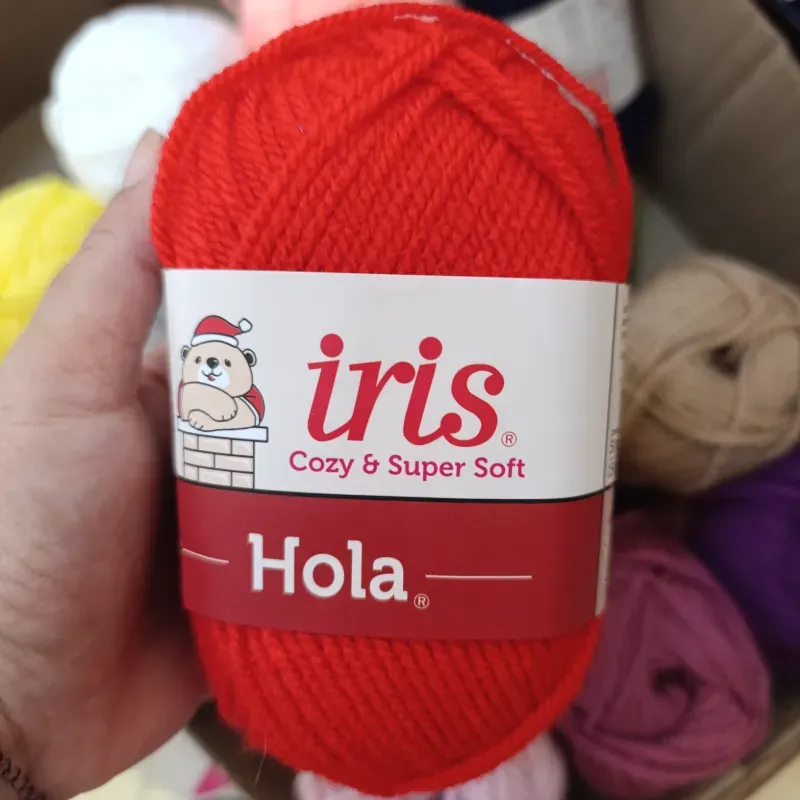 Hilo de estambre Iris color rojo