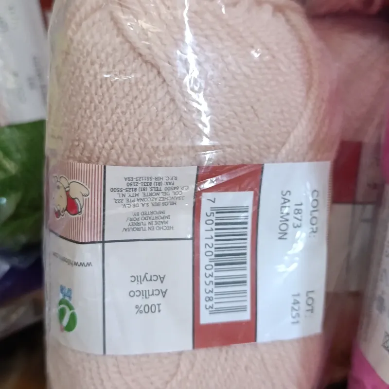 Hilo de estambre Iris Salmón