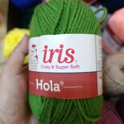Hilo de estambre Iris verde pasto 💚