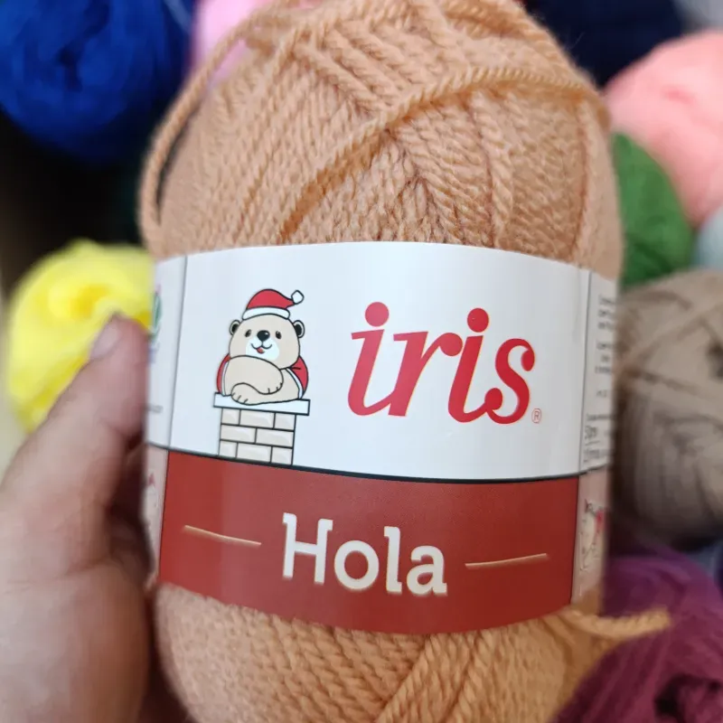 Hilo estambre Iris color salmón 