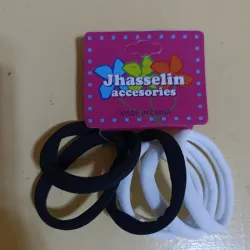 Juego de 6 felpas negras y blancas 