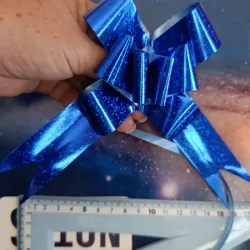 Lazo mágico azul holográfico